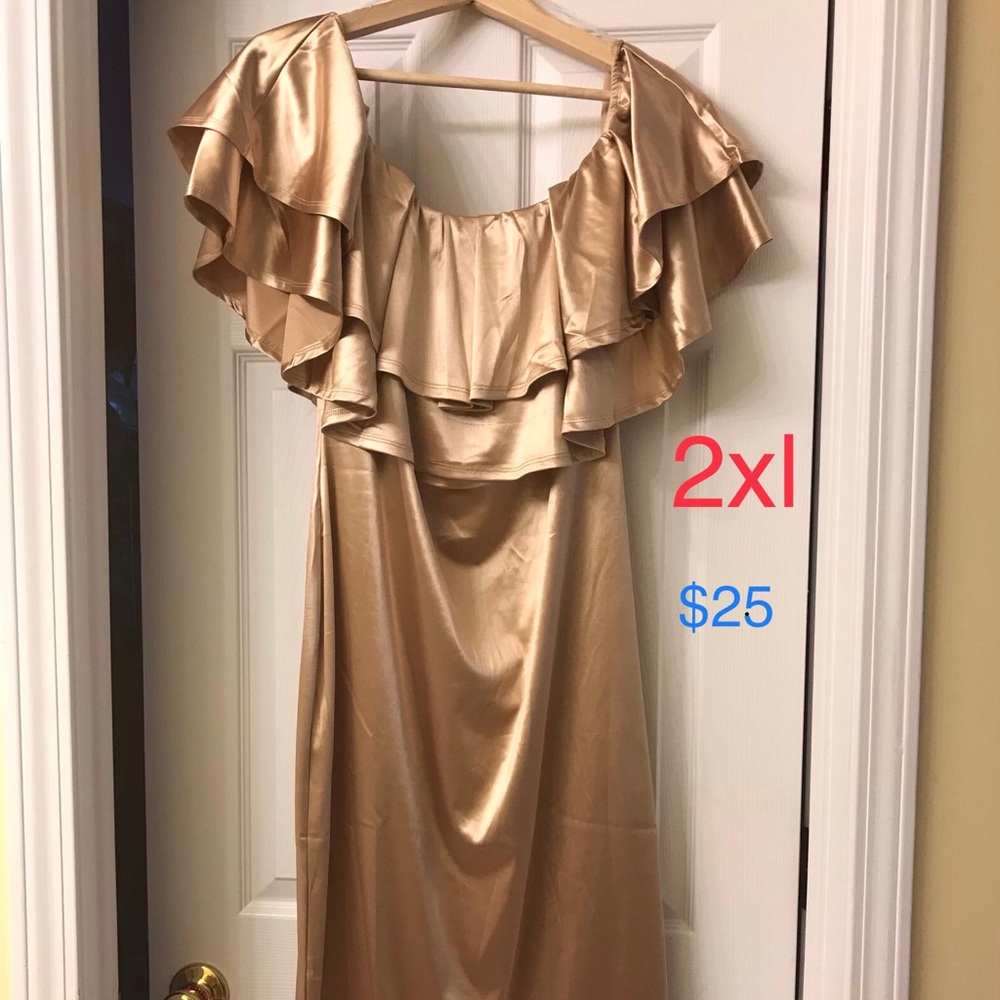 Gold dress